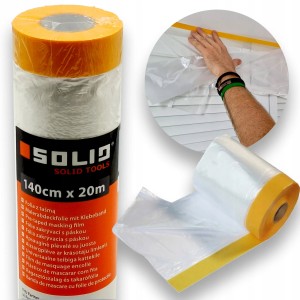 Folia Malarska z Taśmą Washi UV 140 cm x 20 m ANTYCHLAP SOLID 5735