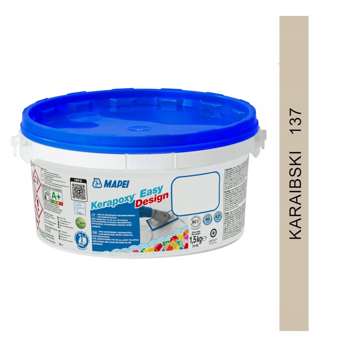 KERAPOXY EASY DESIGN 1,5kg fuga epoksydowa 137 karaibski