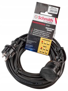 Przedłużacz gumowy SCHMITH 10 m 3x1 mm² 16A 2500W – warsztatowy z uziemieniem